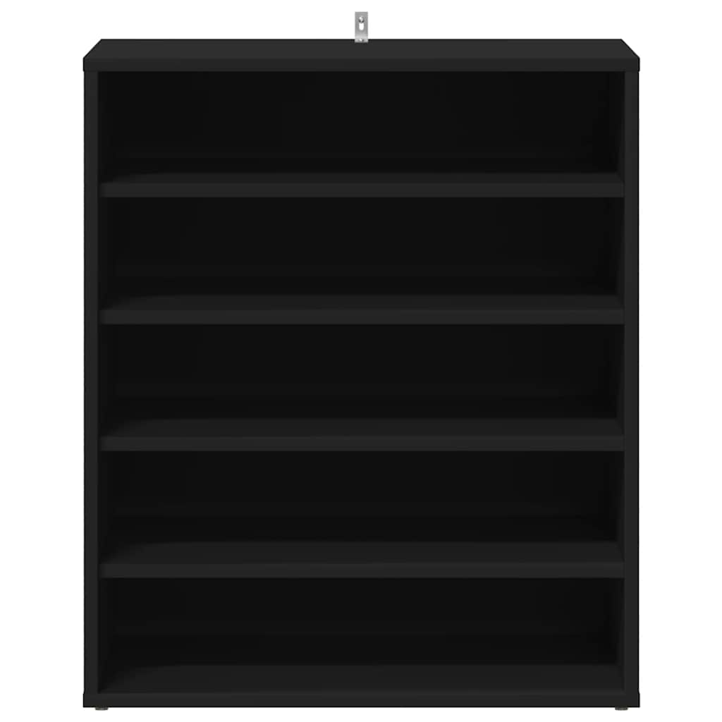 Scarpiera Nera 60x35x70 cm in Truciolato