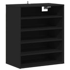 Scarpiera Nera 60x35x70 cm in Truciolato