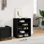 Scarpiera Nera 60x35x70 cm in Truciolato