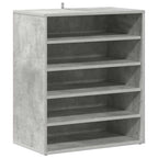 Scarpiera Grigio Cemento 60x35x70 cm in Truciolato