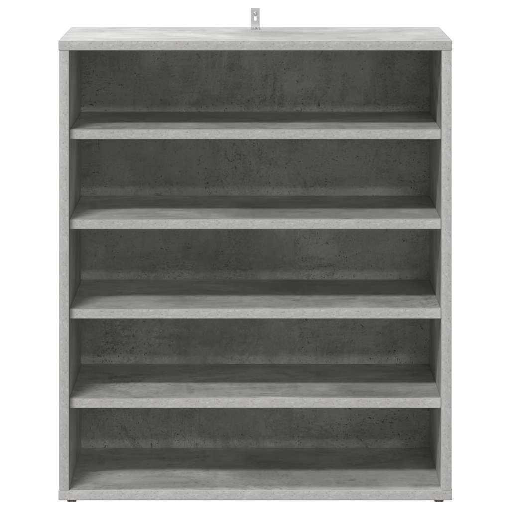 Scarpiera Grigio Cemento 60x35x70 cm in Truciolato