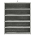 Scarpiera Grigio Cemento 60x35x70 cm in Truciolato