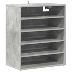 Scarpiera Grigio Cemento 60x35x70 cm in Truciolato
