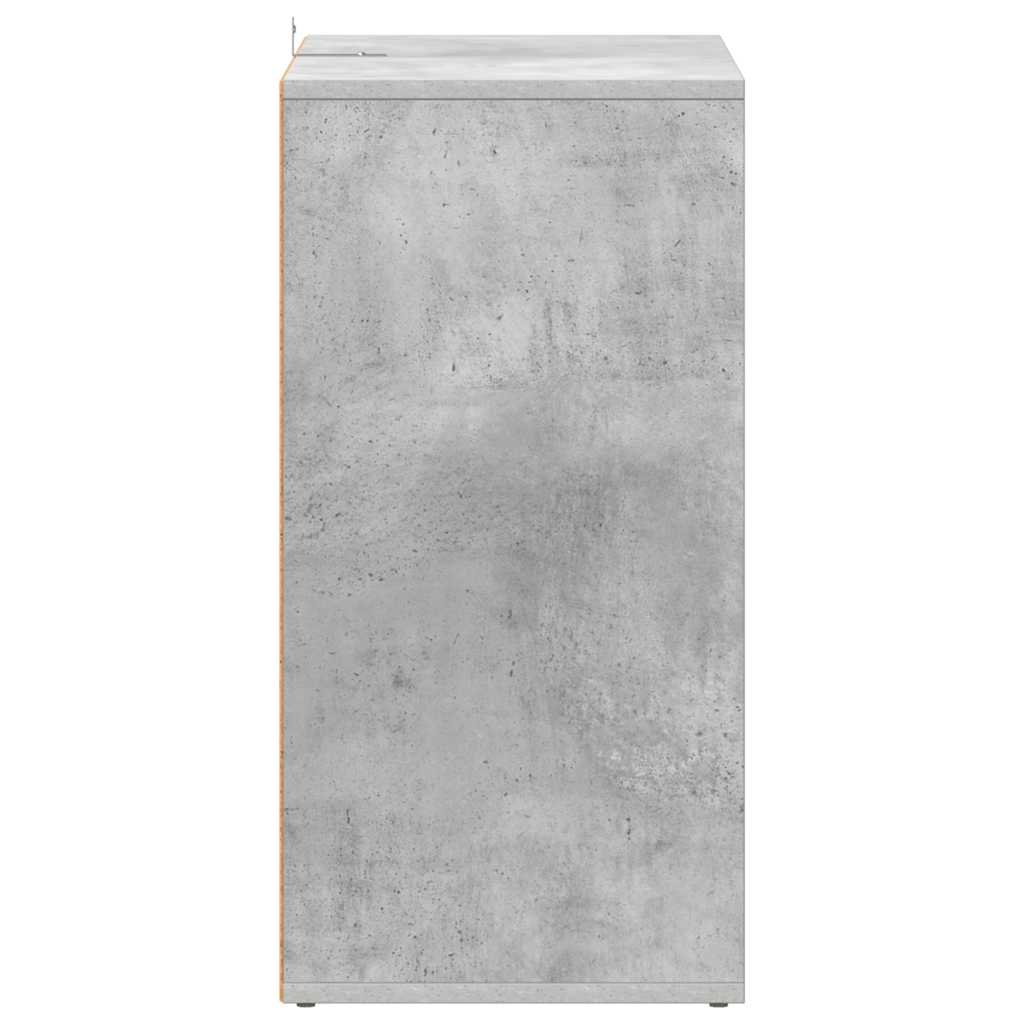 Scarpiera Grigio Cemento 60x35x70 cm in Truciolato