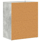 Scarpiera Grigio Cemento 60x35x70 cm in Truciolato