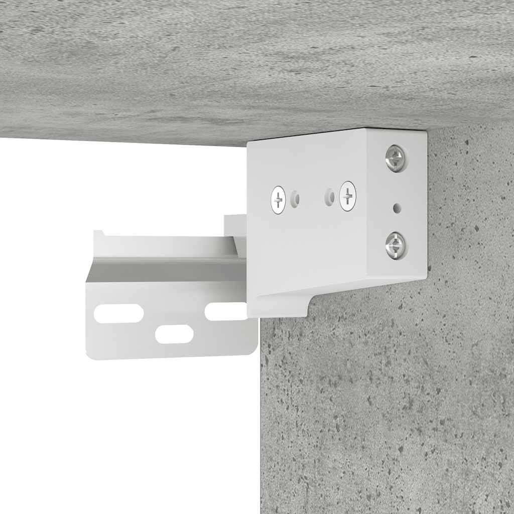Scarpiera Grigio Cemento 60x35x70 cm in Truciolato