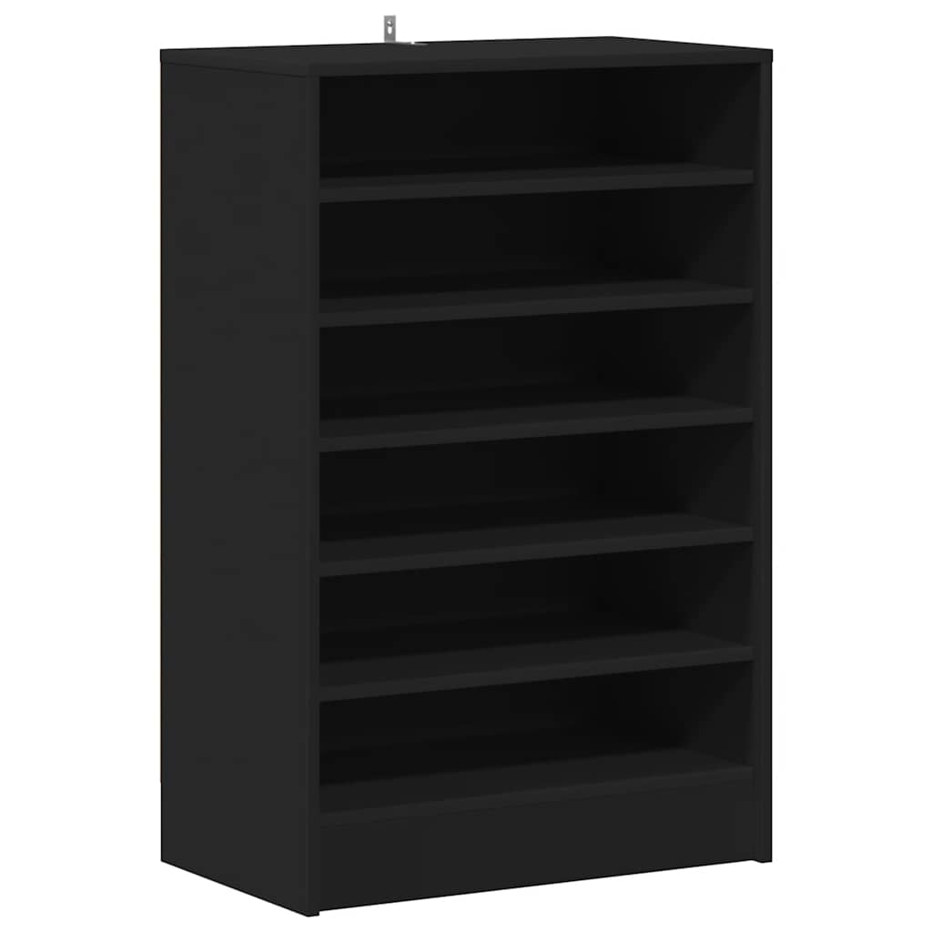 Scarpiera Nera 60x35x92 cm in Truciolato