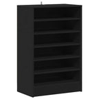 Scarpiera Nera 60x35x92 cm in Truciolato