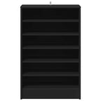 Scarpiera Nera 60x35x92 cm in Truciolato