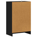 Scarpiera Nera 60x35x92 cm in Truciolato