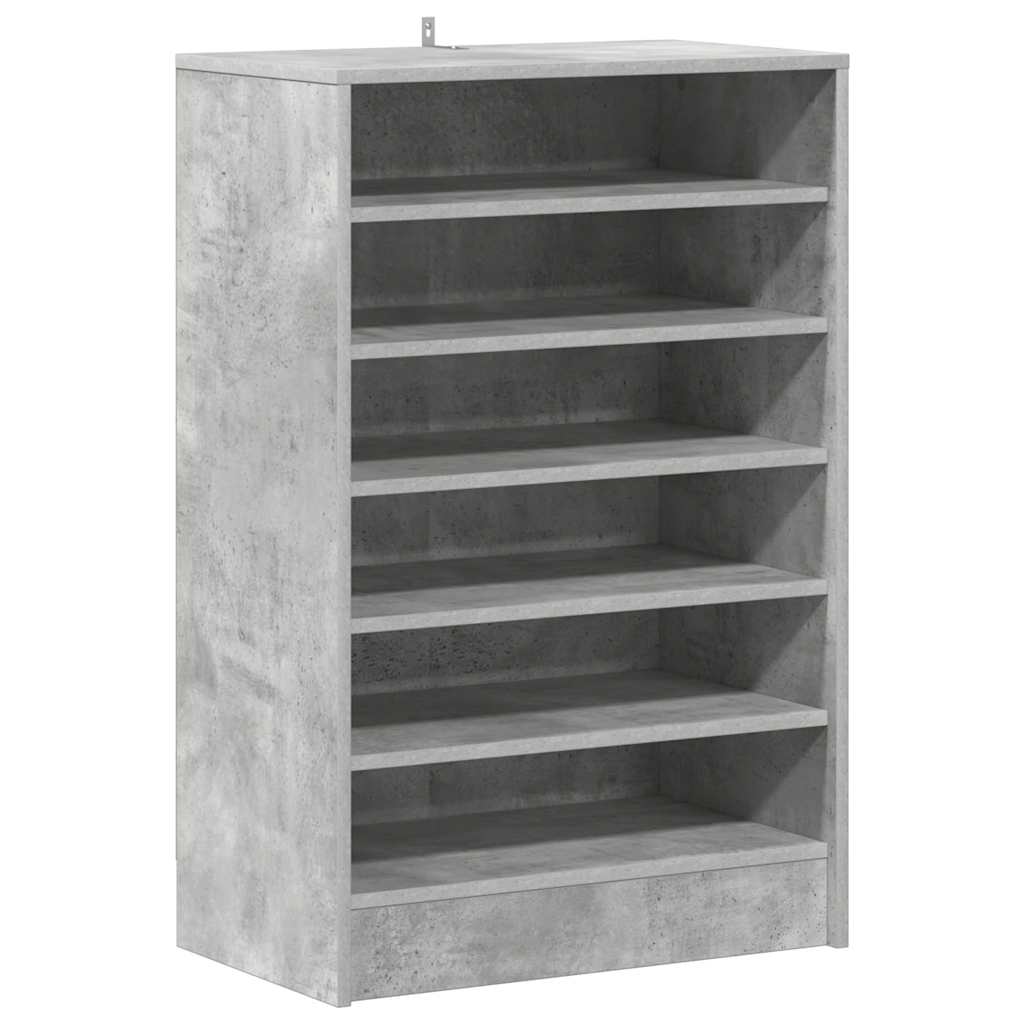 Scarpiera Grigio Cemento 60x35x92 cm in Truciolato
