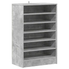 Scarpiera Grigio Cemento 60x35x92 cm in Truciolato