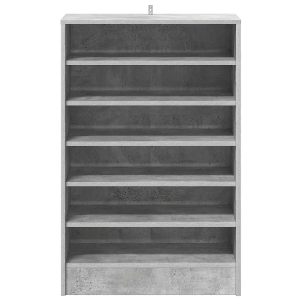 Scarpiera Grigio Cemento 60x35x92 cm in Truciolato