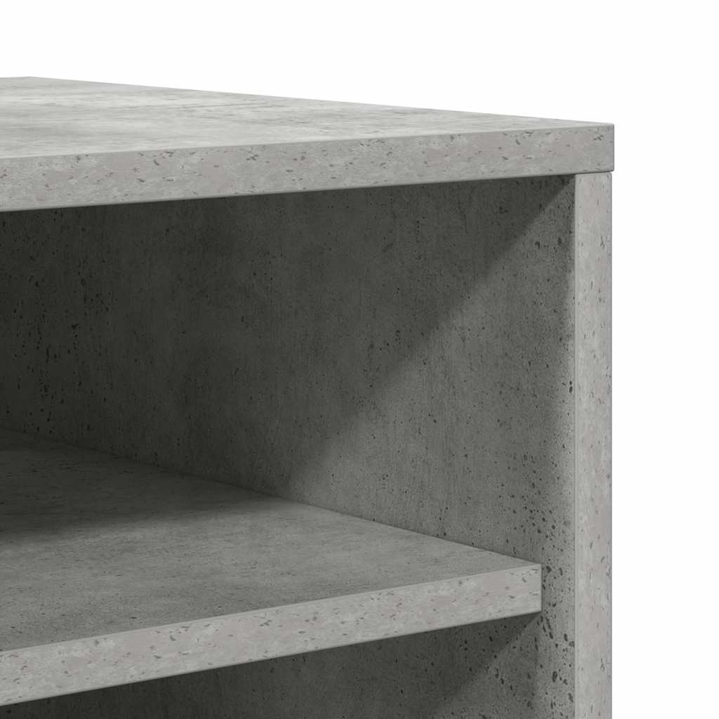 Scarpiera Grigio Cemento 60x35x92 cm in Truciolato