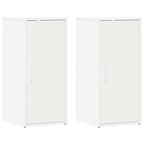 Scarpiere 2 pz Bianche 32x35x70 cm in Legno Multistrato