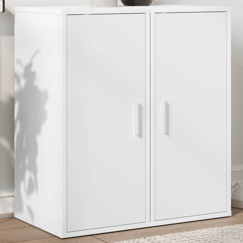Scarpiere 2 pz Bianche 32x35x70 cm in Legno Multistrato