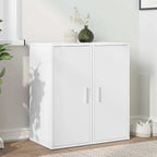 Scarpiere 2 pz Bianche 32x35x70 cm in Legno Multistrato