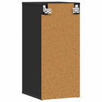 Scarpiere 2 pz Nere 32x35x70 cm in Truciolato