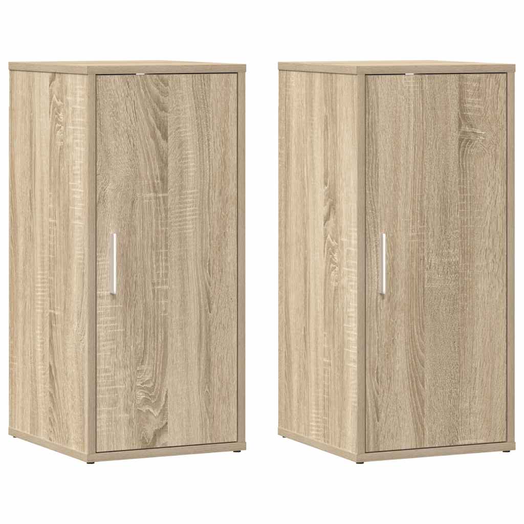 Scarpiere 2 pz Rovere Sonoma 32x35x70 cm in Truciolato