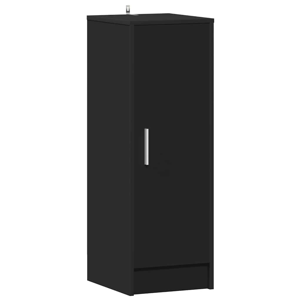 Scarpiera Nera 32x35x92 cm in Truciolato