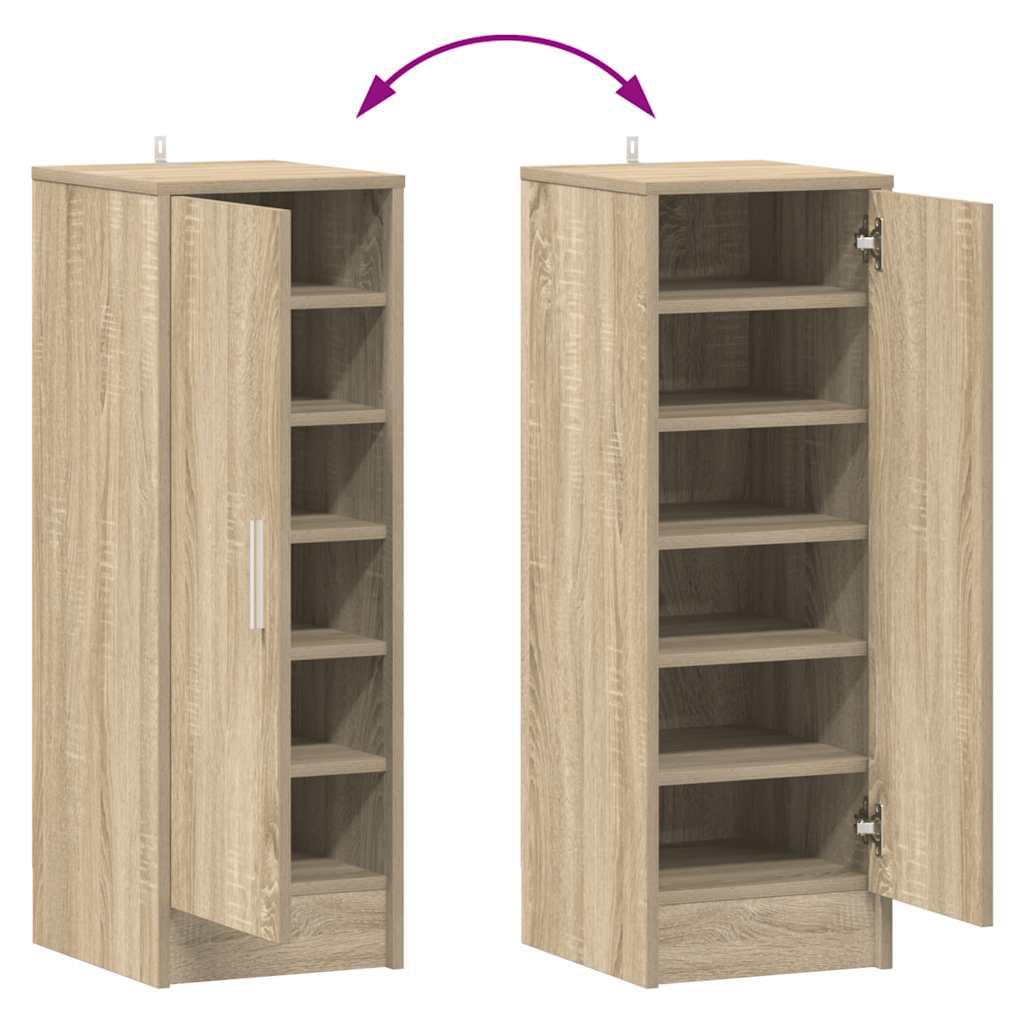 Scarpiera Rovere Sonoma 32x35x92 cm in Truciolato