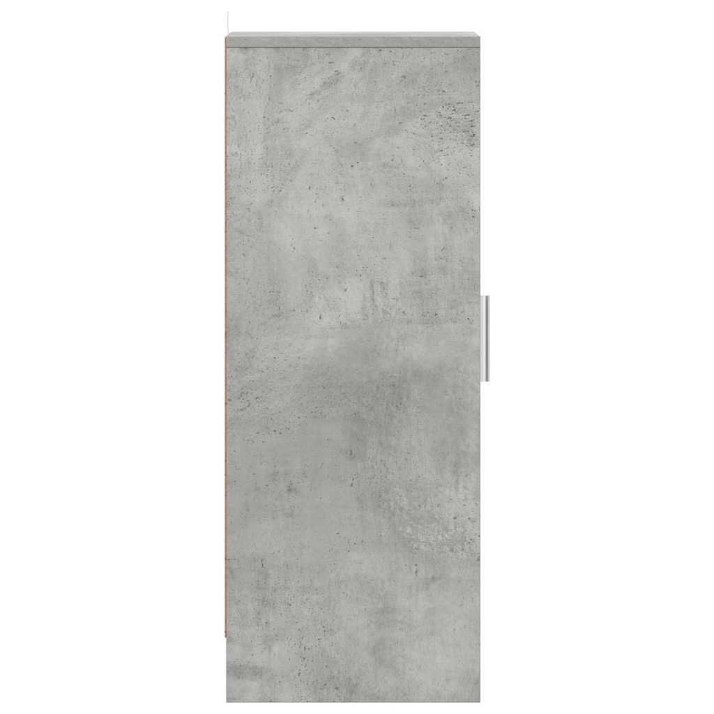 Scarpiera Grigio Cemento 32x35x92 cm in Truciolato