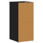 Scarpiere 2 pz Nere 31,5x35x70 cm in Truciolato