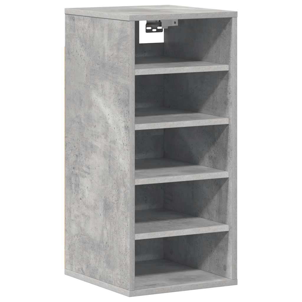 Scarpiera Grigio Cemento 31,5x35x70 cm in Truciolato