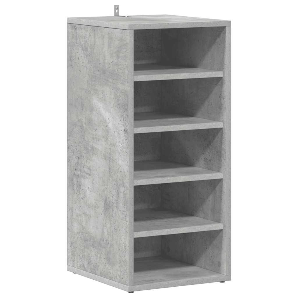 Scarpiere 2 pz Grigio Cemento 31,5x35x70 cm in Truciolato