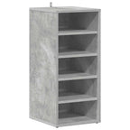 Scarpiere 2 pz Grigio Cemento 31,5x35x70 cm in Truciolato