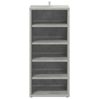 Scarpiere 2 pz Grigio Cemento 31,5x35x70 cm in Truciolato