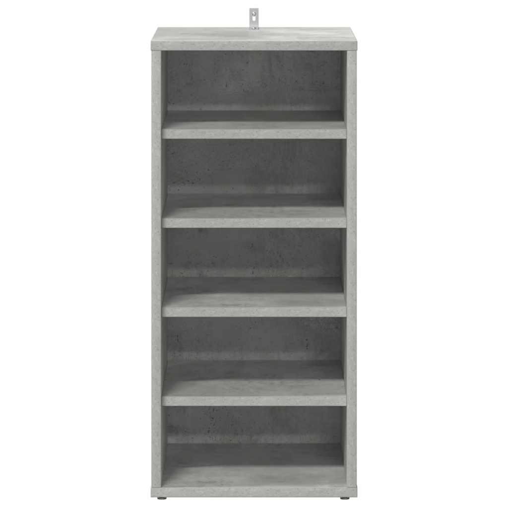 Scarpiere 2 pz Grigio Cemento 31,5x35x70 cm in Truciolato