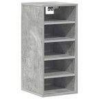 Scarpiere 2 pz Grigio Cemento 31,5x35x70 cm in Truciolato