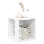 Tavolino Bianco 33x33x34,5 cm in Legno Multistrato