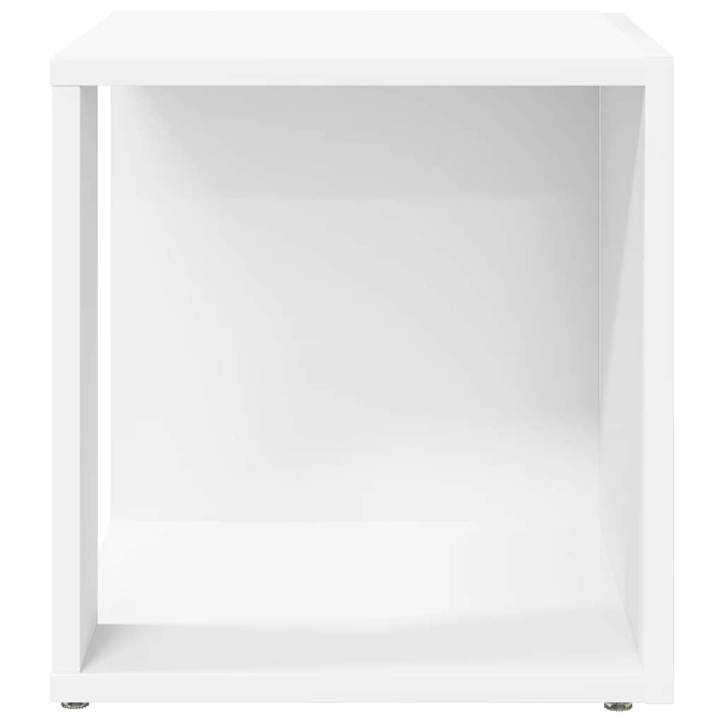 Tavolino Bianco 33x33x34,5 cm in Legno Multistrato