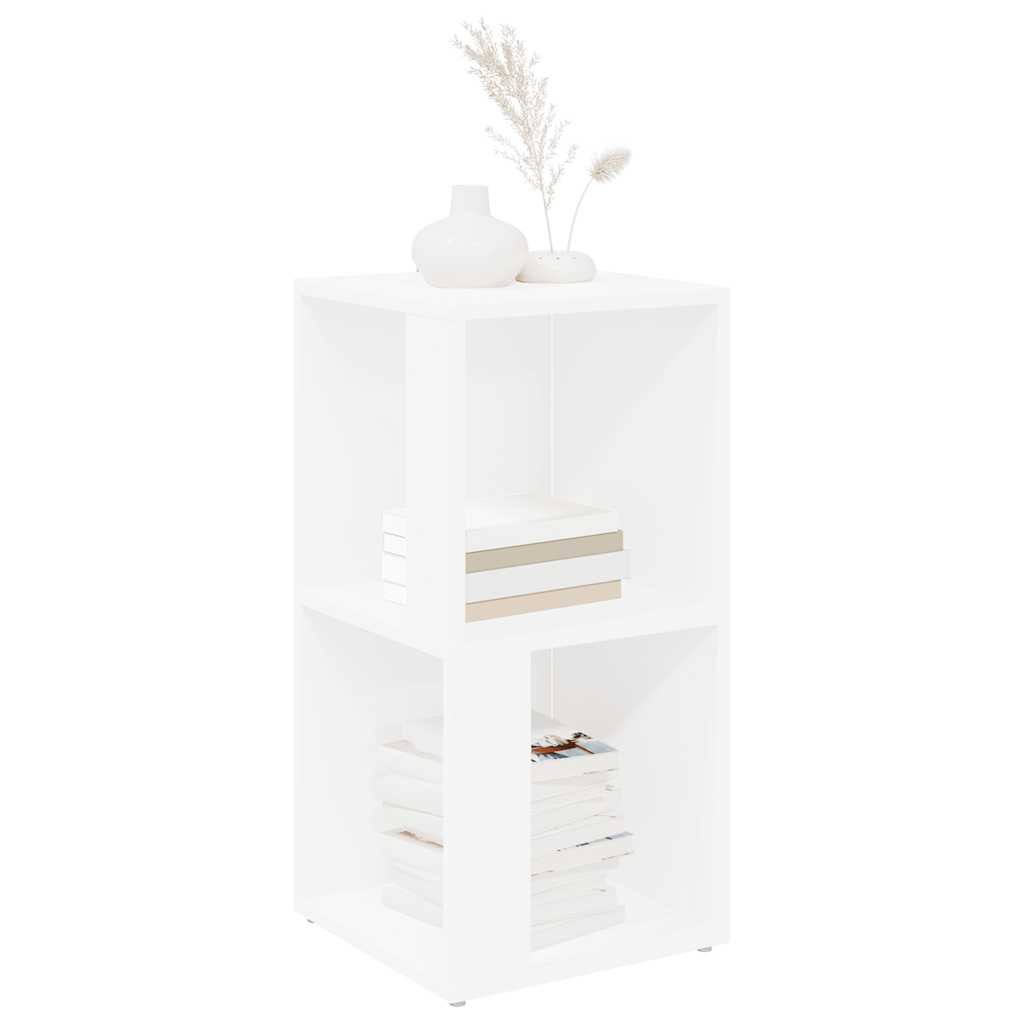 Pensile Angolare Bianco 33x33x67 cm in Legno Multistrato