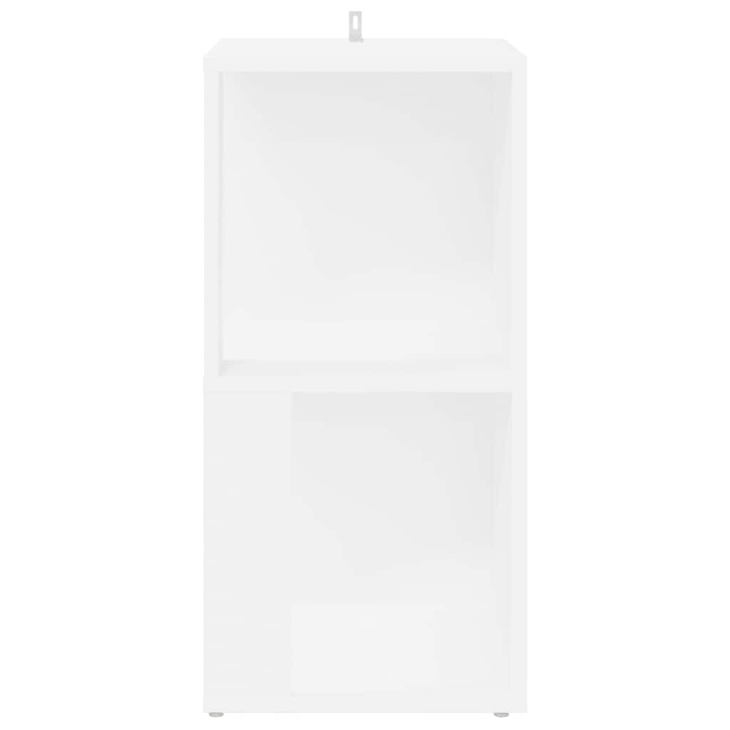 Pensile Angolare Bianco 33x33x67 cm in Legno Multistrato