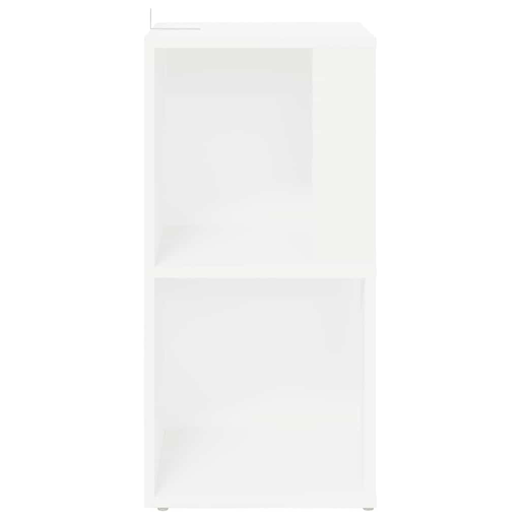 Pensile Angolare Bianco 33x33x67 cm in Legno Multistrato