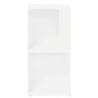 Pensile Angolare Bianco 33x33x67 cm in Legno Multistrato
