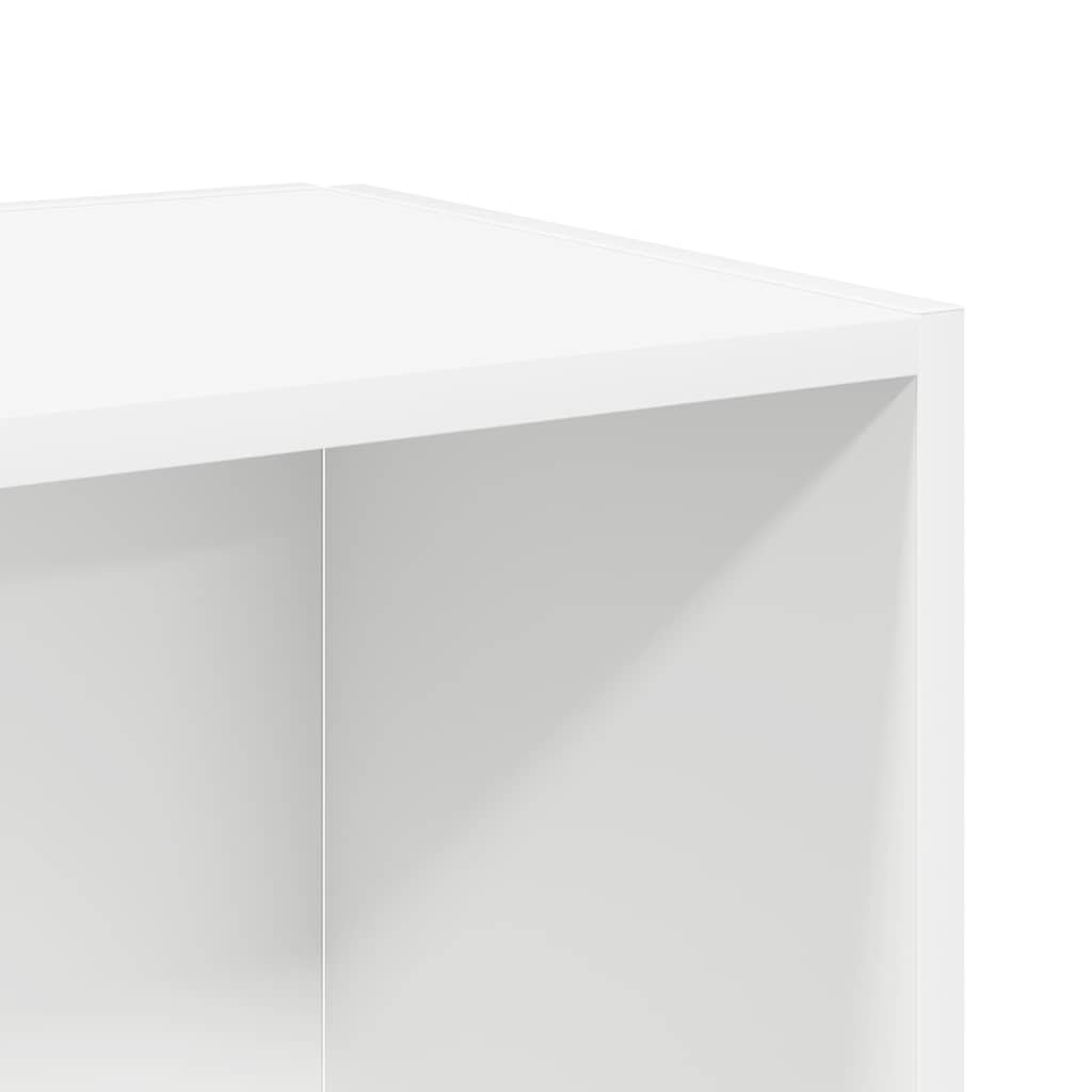 Pensile Angolare Bianco 33x33x67 cm in Legno Multistrato
