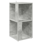 Armadio Angolare Grigio Cemento 33x33x67 cm in Truciolato