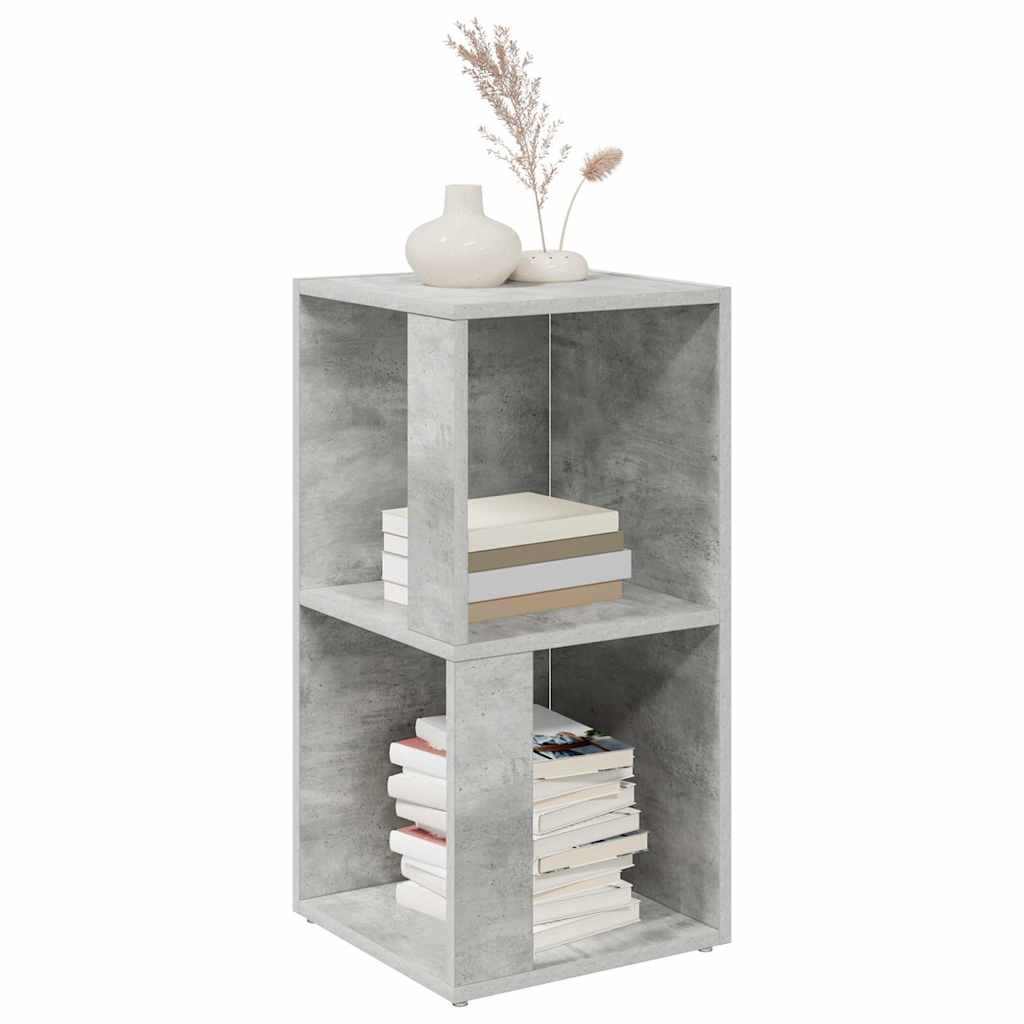 Armadio Angolare Grigio Cemento 33x33x67 cm in Truciolato