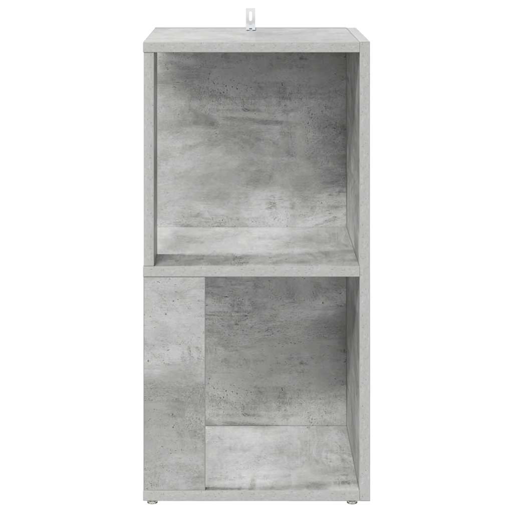 Armadio Angolare Grigio Cemento 33x33x67 cm in Truciolato