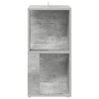 Armadio Angolare Grigio Cemento 33x33x67 cm in Truciolato