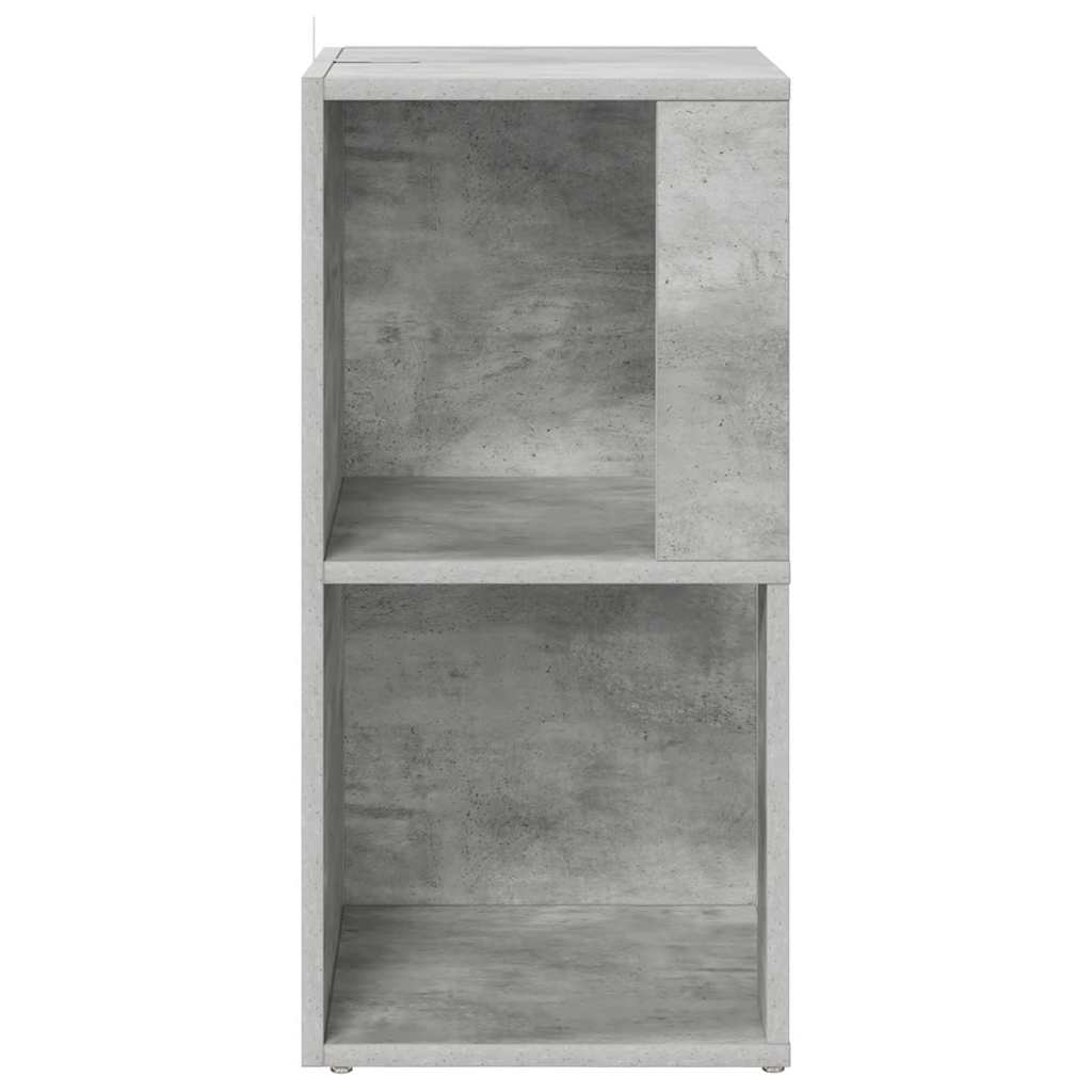Armadio Angolare Grigio Cemento 33x33x67 cm in Truciolato