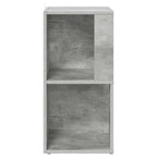 Armadio Angolare Grigio Cemento 33x33x67 cm in Truciolato
