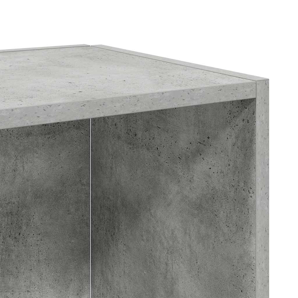 Armadio Angolare Grigio Cemento 33x33x67 cm in Truciolato