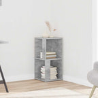 Armadio Angolare Grigio Cemento 33x33x67 cm in Truciolato