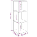 Armadio Angolare Rovere Sonoma 33x33x100 cm in Truciolato