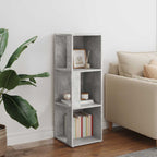 Armadio Angolare Grigio Cemento 33x33x100 cm in Truciolato